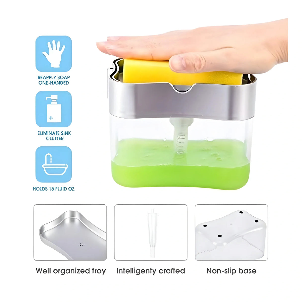 Pack Of 4_Soap Pump Dispenser – Refillable Liquid Soap And Lotion Bottle (Color: Assorted )