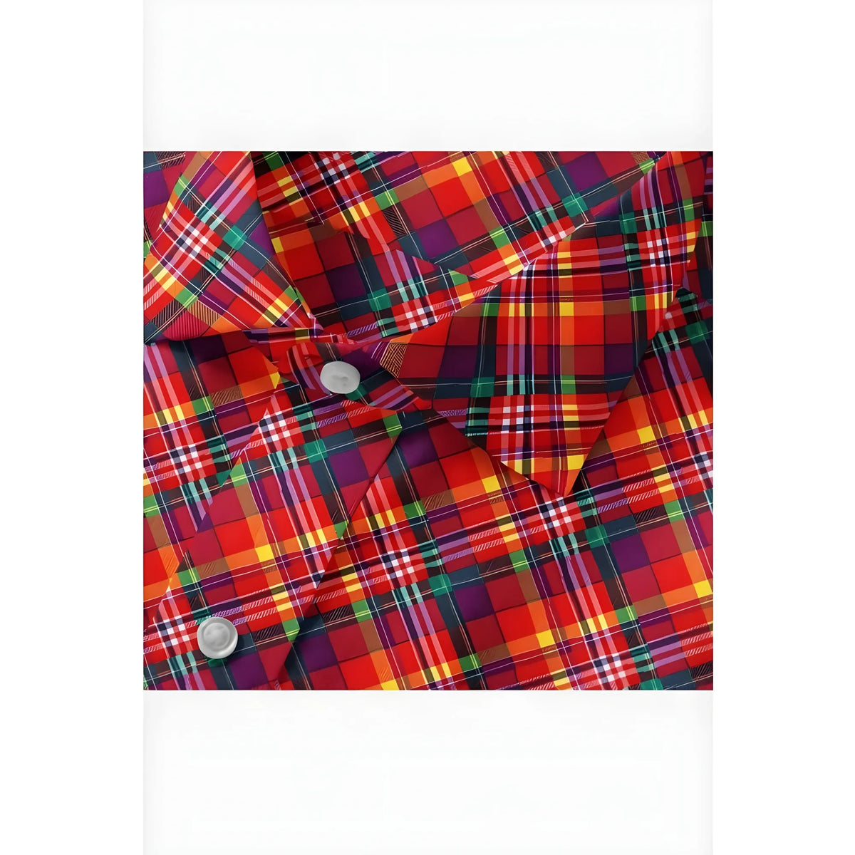 Men's Cotton Blended Checked Full Sleeve Shirt (Red)