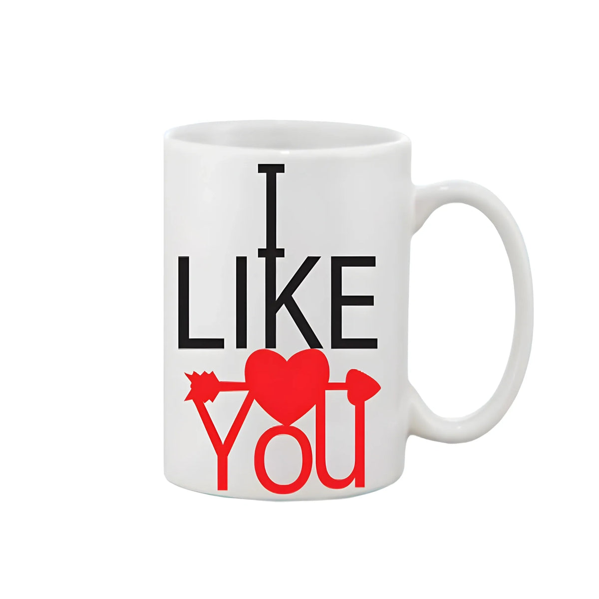 Printed Ceramic Coffee Mug - 1 Pieces, White, 11oz