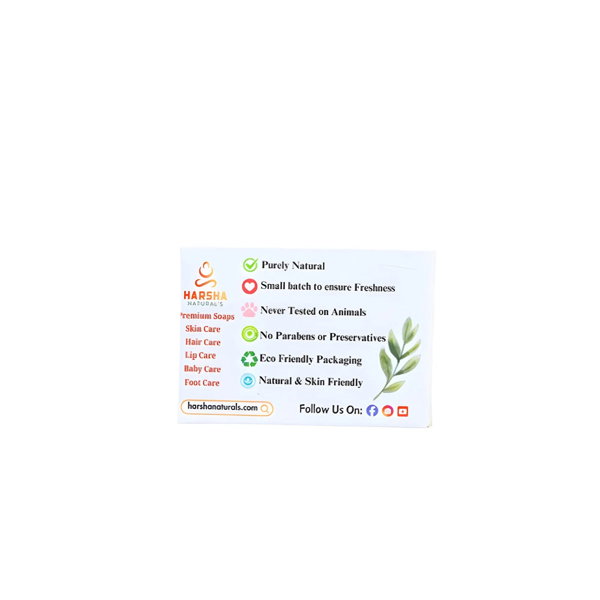 Pack Of_2 Harsha Naturals - Neem Soap (100GM)