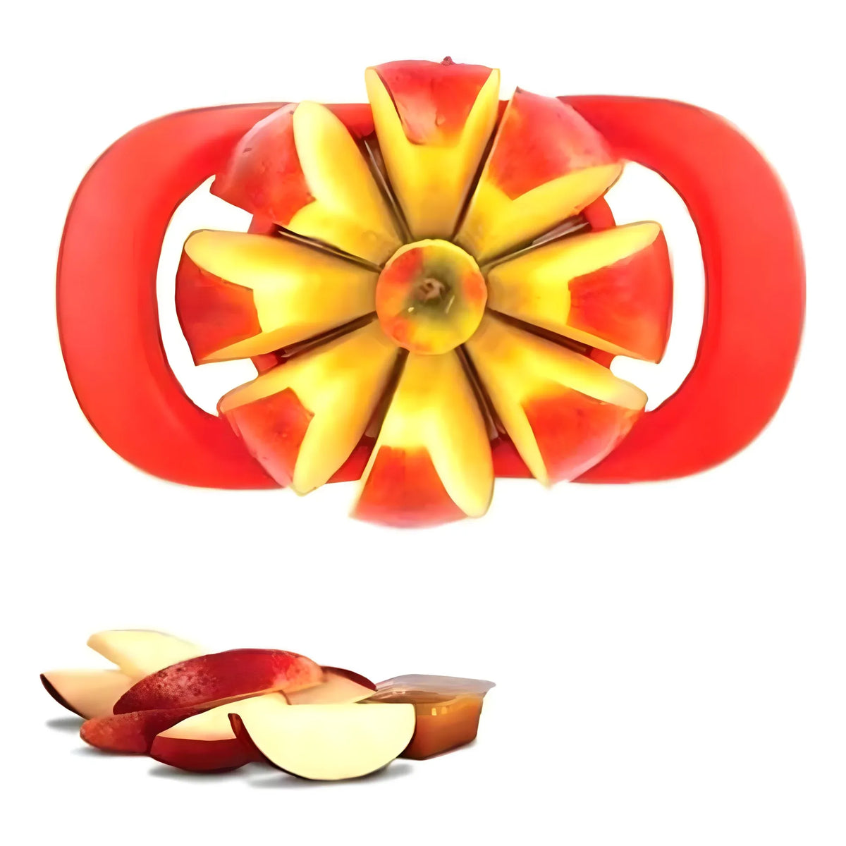 Pack Of 3_Apple Cutter – Stainless Steel Fruit Slicer And Corer for Quick Cutting (Color: Assorted )