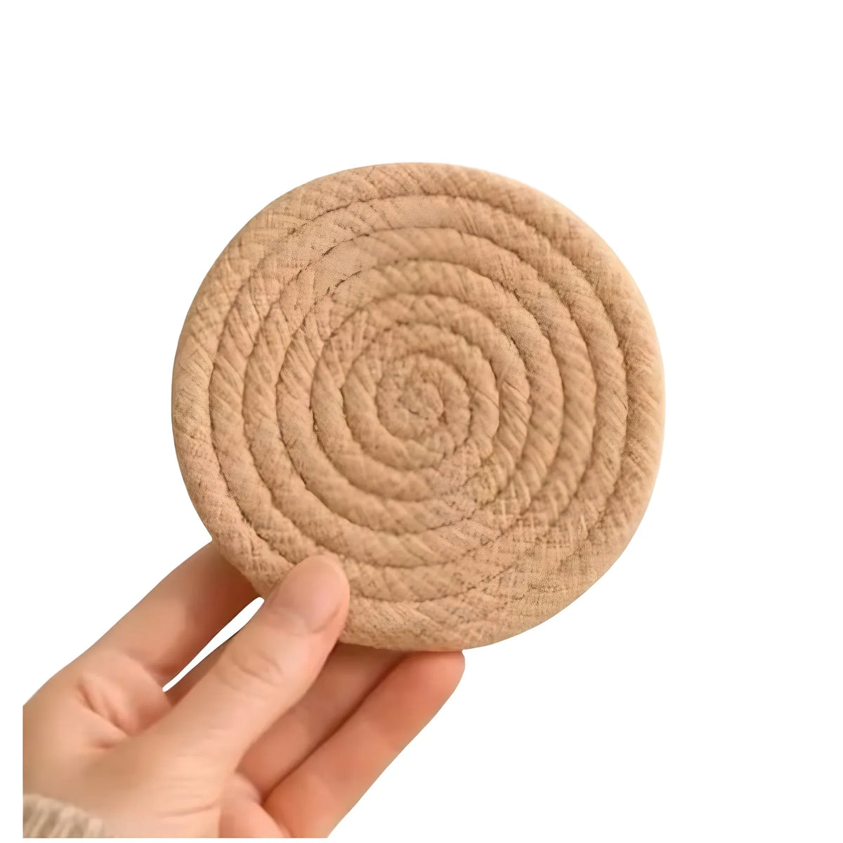 Cotton Rope Drink Coasters 6 Pcs Set (Beige)