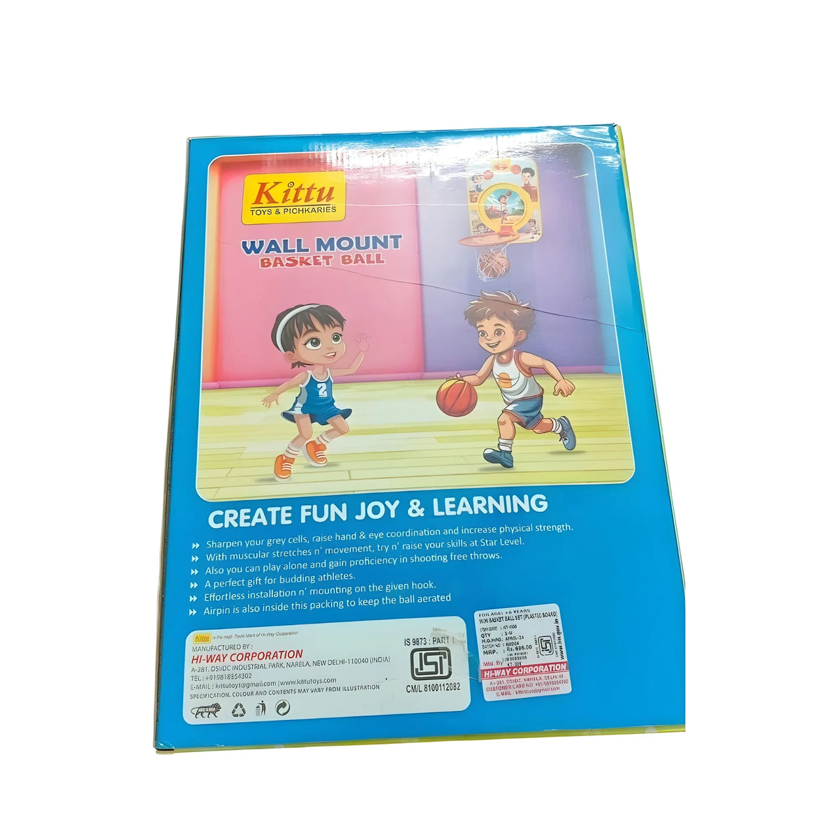 Basket Ball Set | Plastic | Educational Toys| 3+ Years
