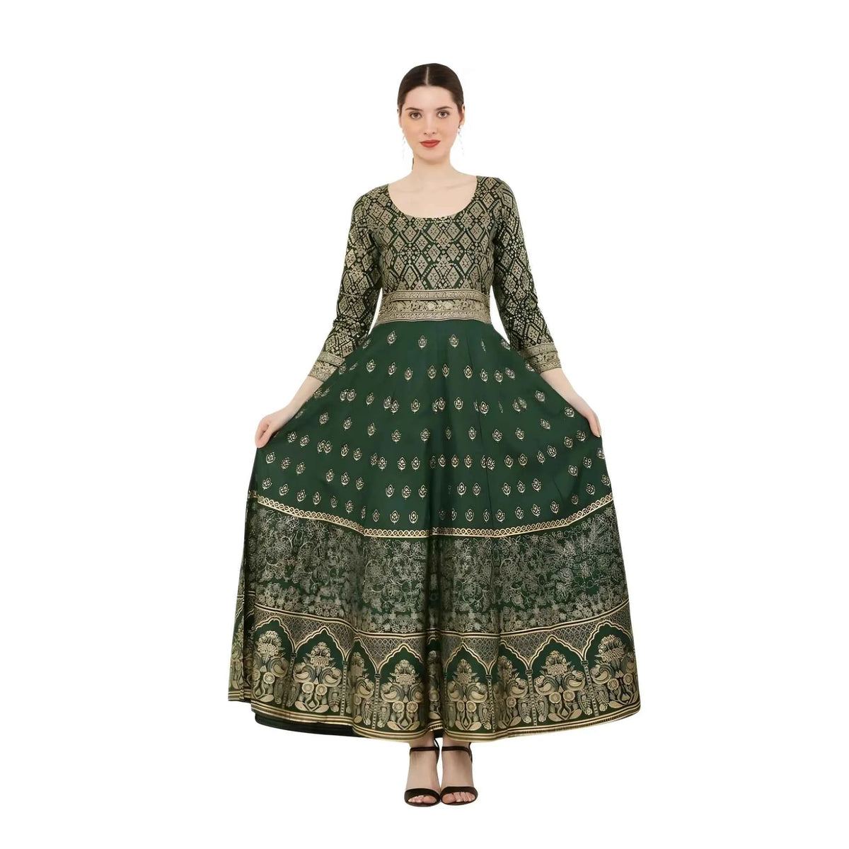 Avira Casual Rayon -th Sleeves Anarkali Kurti