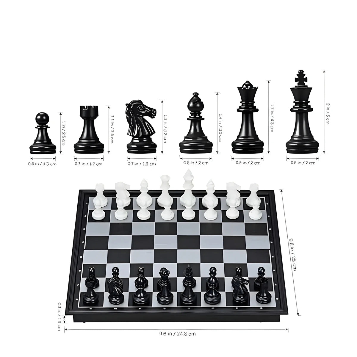 Plastic Chess Board Game For Kids And Adults (Multicolor )