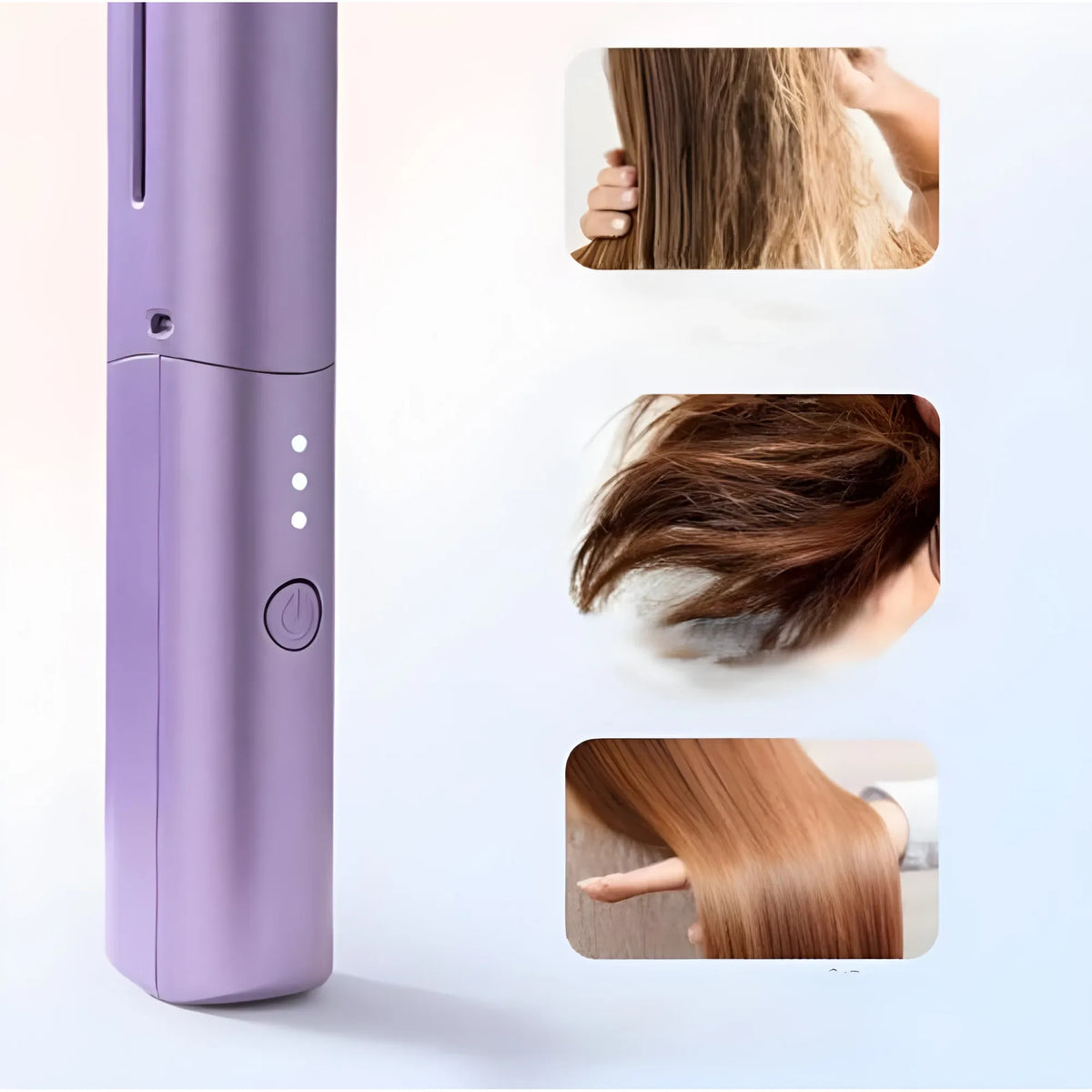 Rechargeable Mini Hair Straightener (Multicolor)