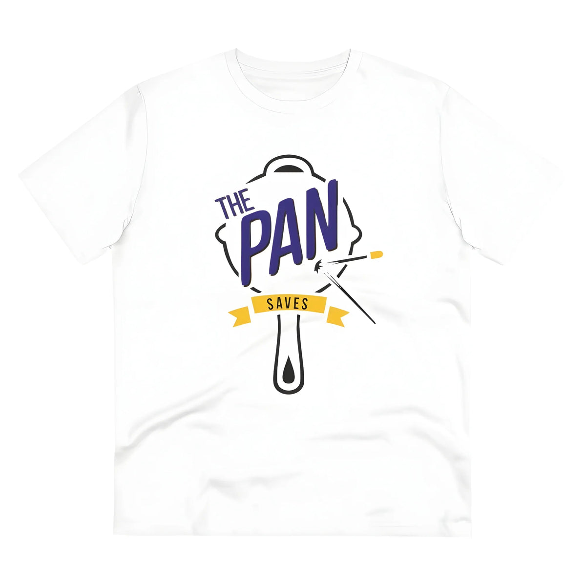 Men's PC Cotton The Pan Pubg Printed T Shirt (Color: White, Thread Count: 180GSM)