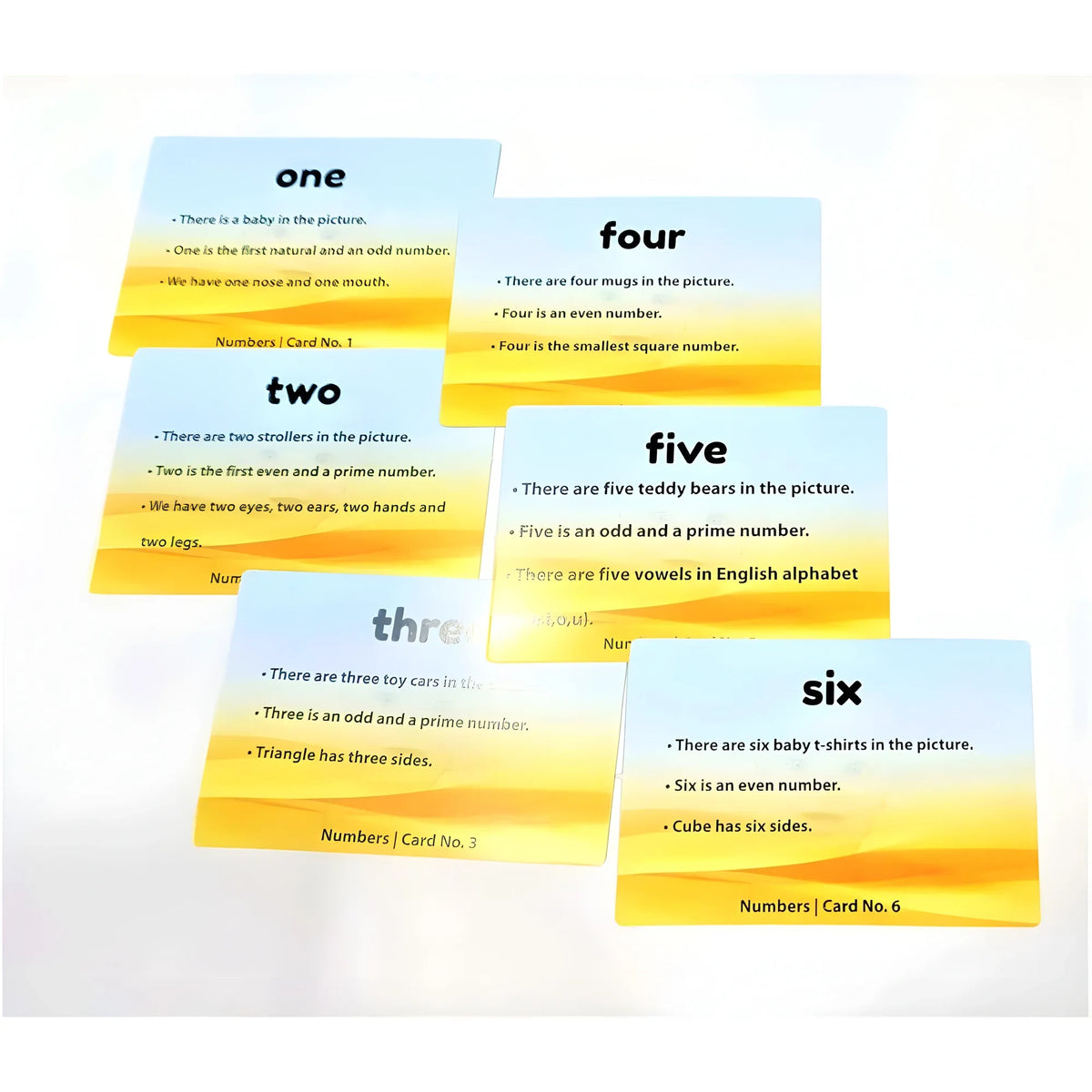 Flash Card-Number | Plastic | Educational Toys | 6+ Months