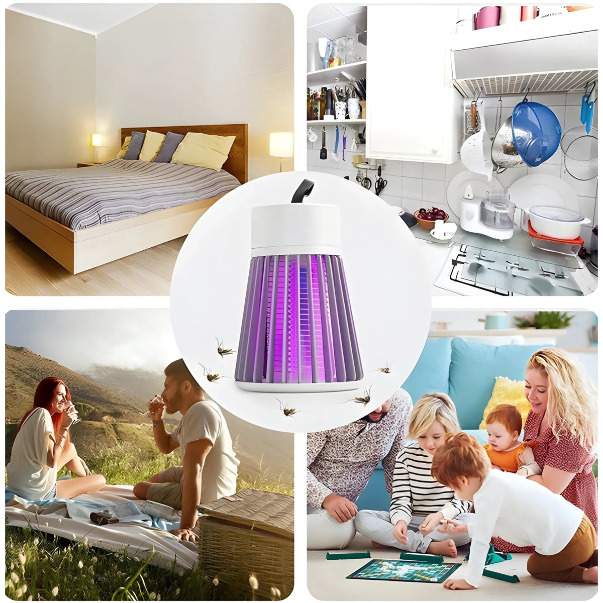 Plastic Mosquito Lamp (White)
