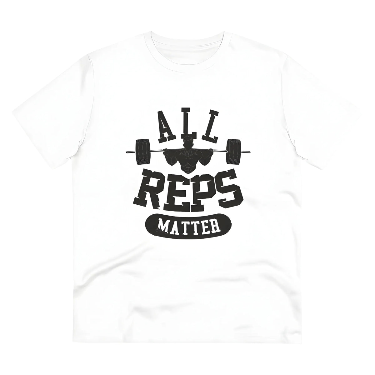 Men's PC Cotton All Reps Matter Printed T Shirt (Color: White, Thread Count: 180GSM)