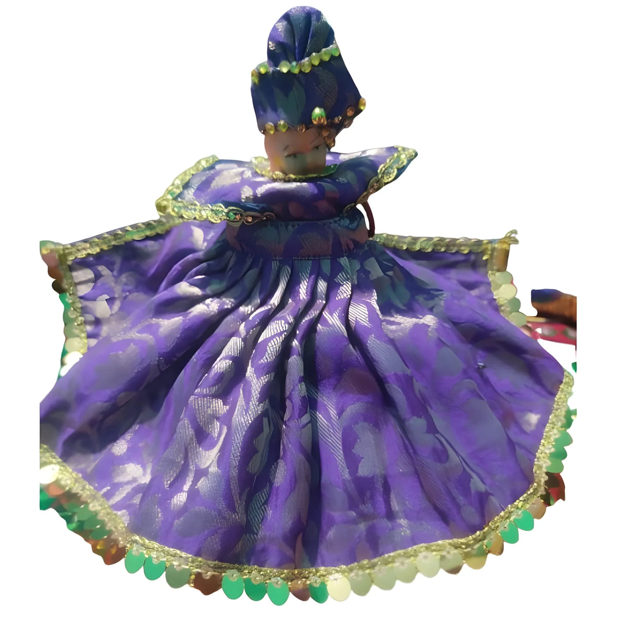 Laddu Gopal Silk Dress Size: 0 To 6 (Blue)