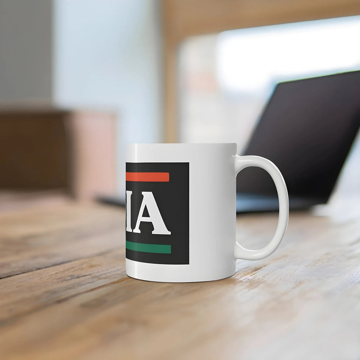 Ceramic India Printed Coffee Mug (Color: White, Capacity:330ml)