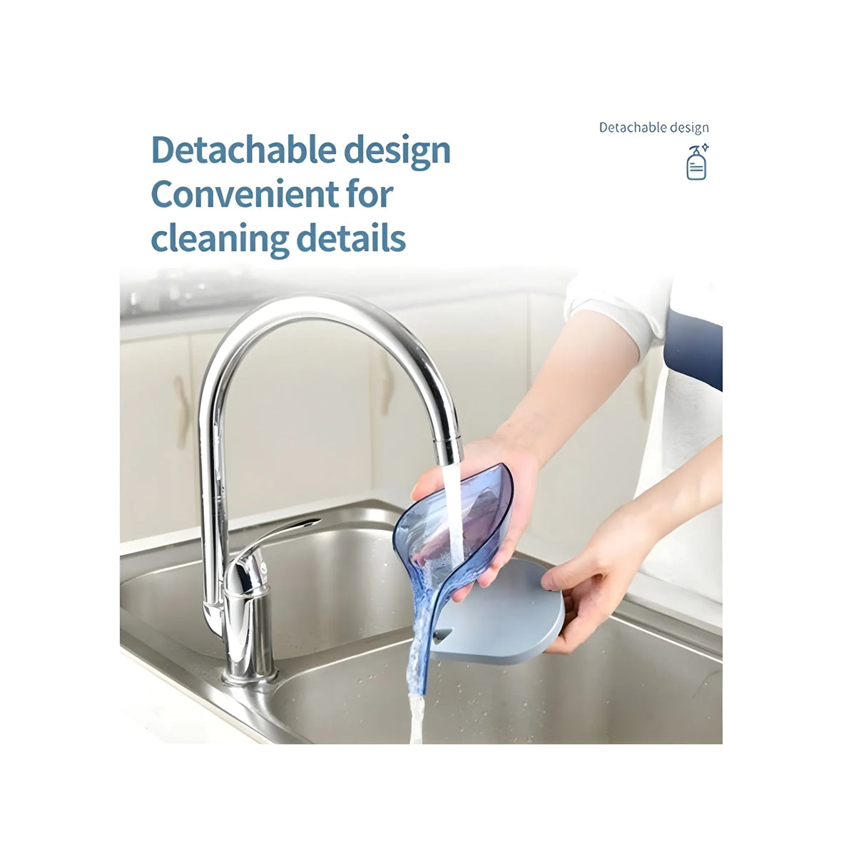 Pack Of 2_Leaf-Shaped Soap Holder – Stylish Bathroom Soap Dish (Color: Assorted )