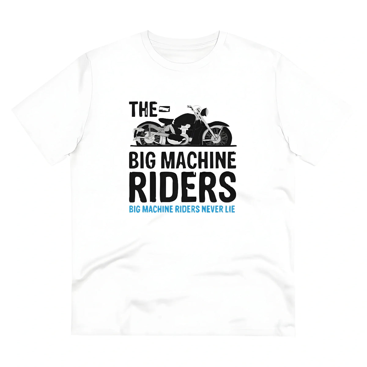 Men's PC Cotton Bike Ride Design Printed T Shirt (Color: White, Thread Count: 180GSM)
