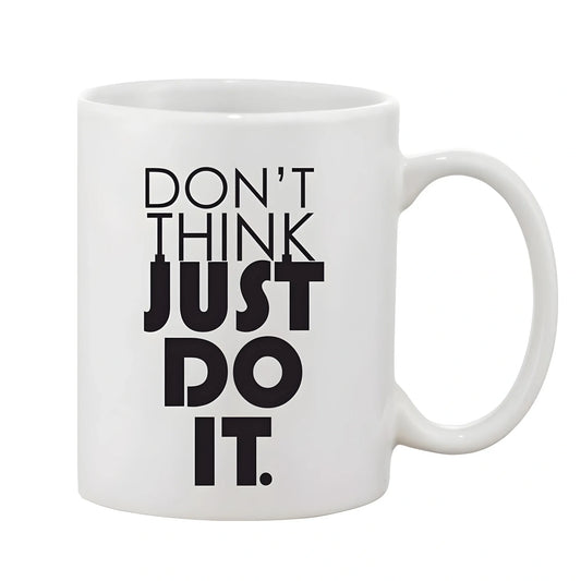 Printed Ceramic Coffee Mug - 1 Pieces, White, 11oz