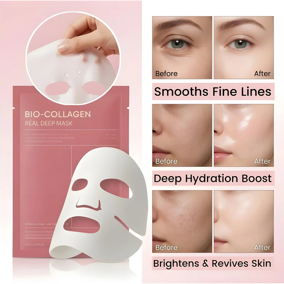 Bio-Collagen Face Mask (Multicolor)