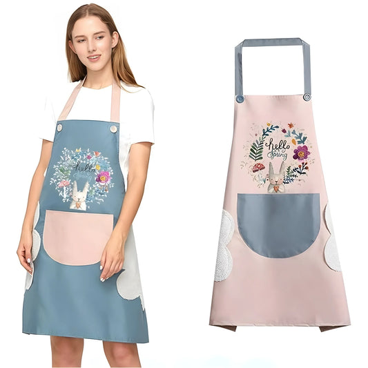 Pack of 2 Kitchen Pocket Apron (Multicolor)