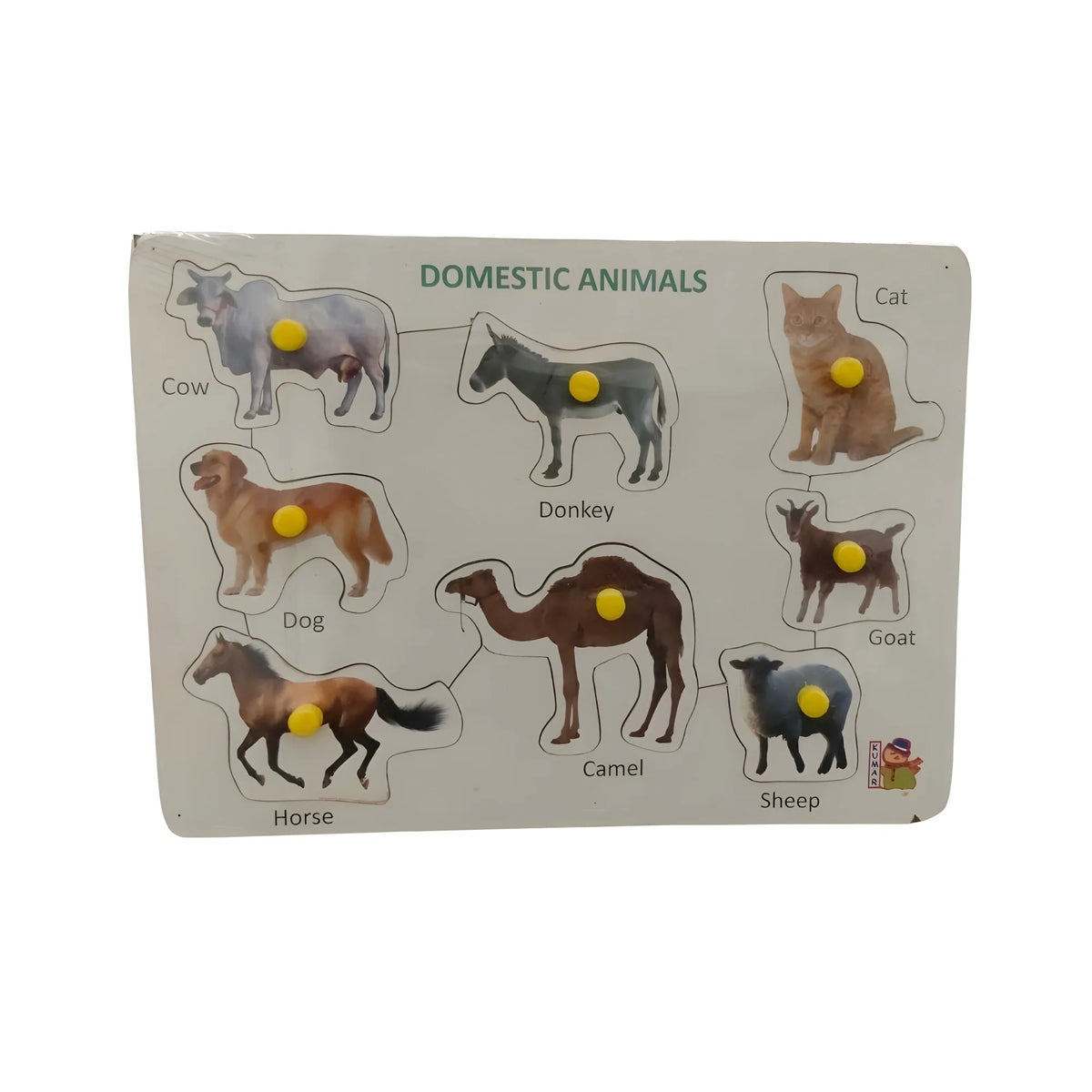 Domestic Animal Wooden Puzzle |   Wooden  |   Educational Toys| 3+ Years