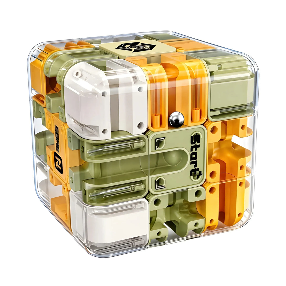Plastic Ball Rolling Cube (Multicolor)