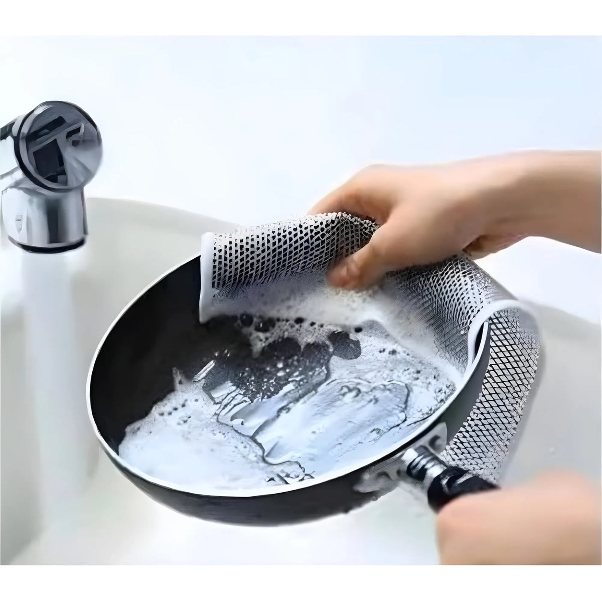 Pack of 15 Stainless Steel Dishwash Scrub (Silver)