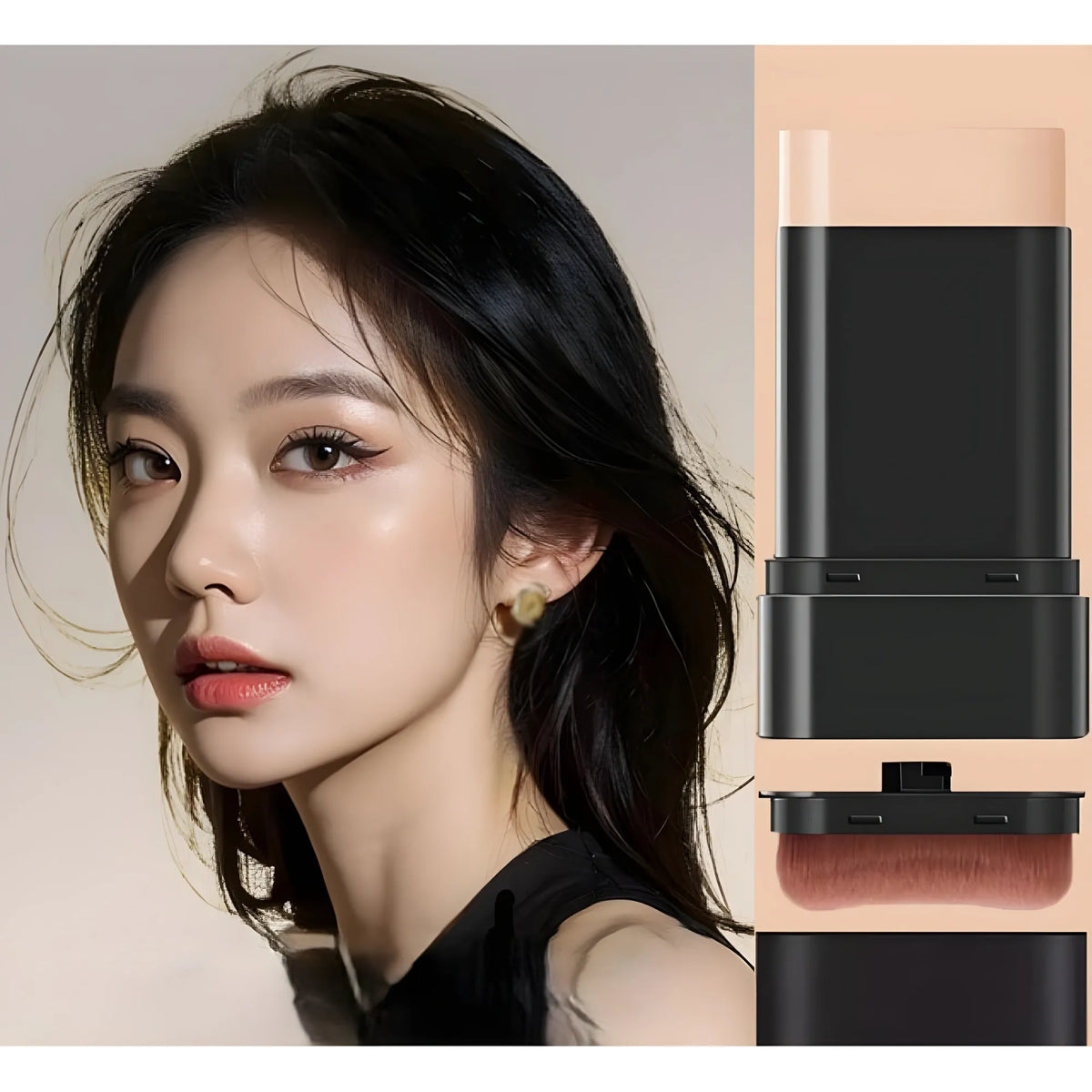 Pack of 2 2 In 1 Makeup Foundation Stick (Beige)