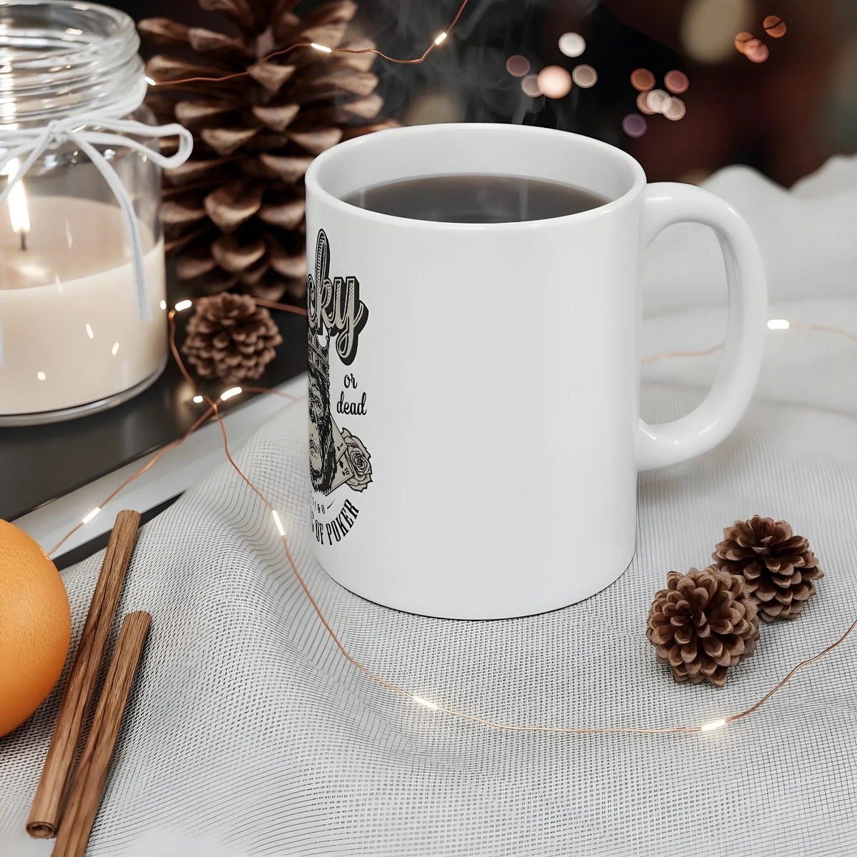 Ceramic Gorila Desing Printed Coffee Mug (Color: White, Capacity:330ml)