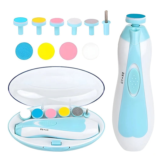 Plastic Baby Nail Trimmer (White-Blue)