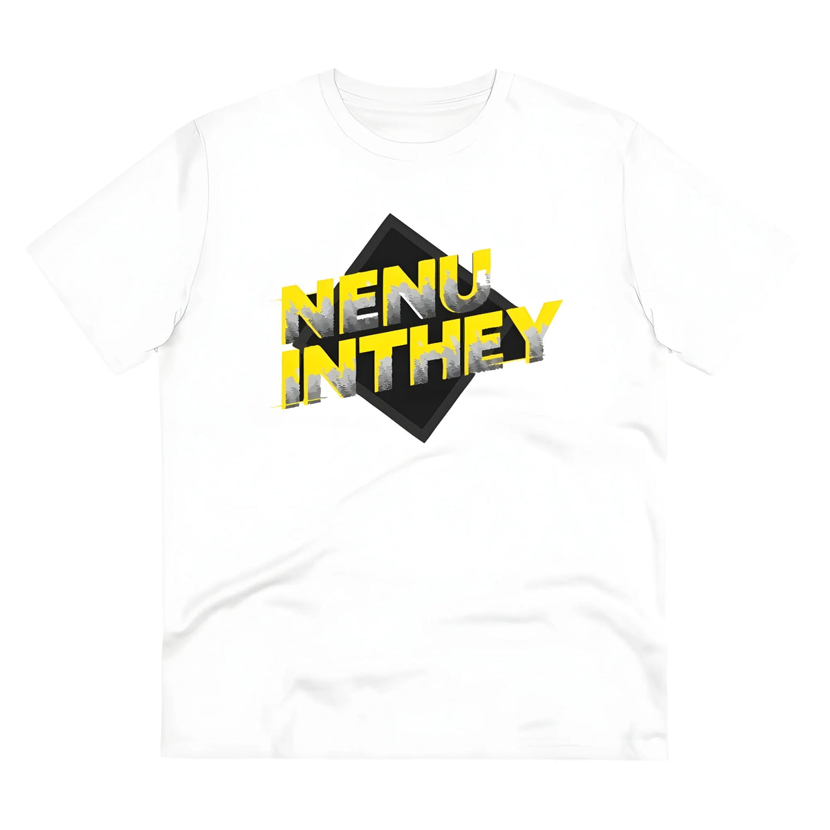 Men's PC Cotton Telugu Desing Printed T Shirt (Color: White, Thread Count: 180GSM)