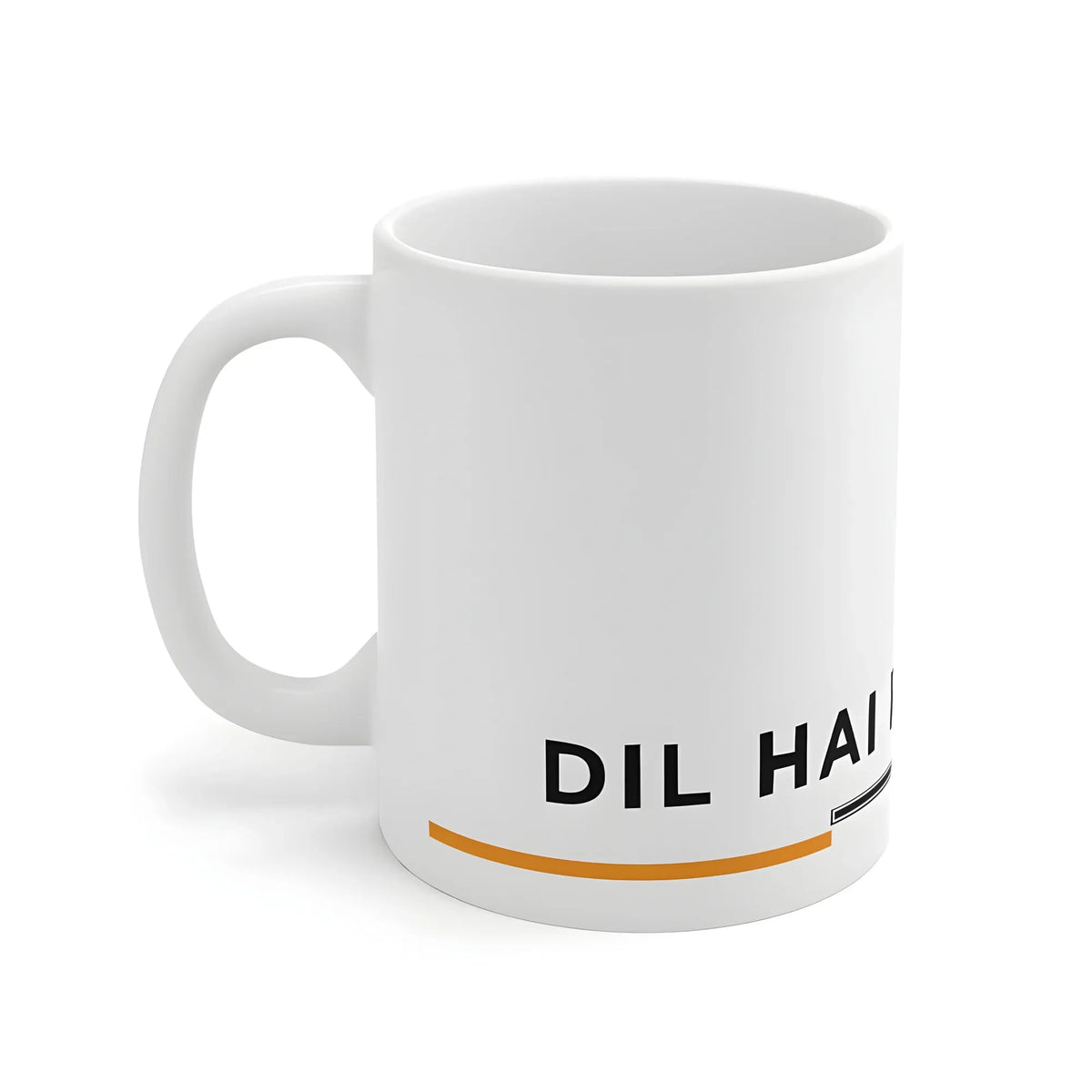 Ceramic Dil Se Hindustani Printed Coffee Mug (Color: White, Capacity:330ml)