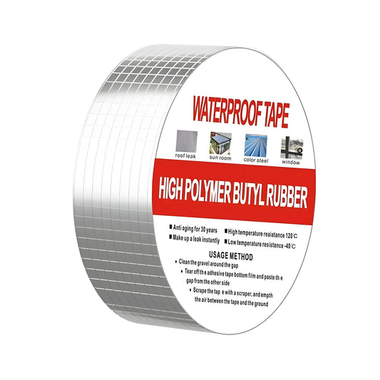 Pack of 2 Aluminium Waterproof Foil Tape 2 Inch (Silver)