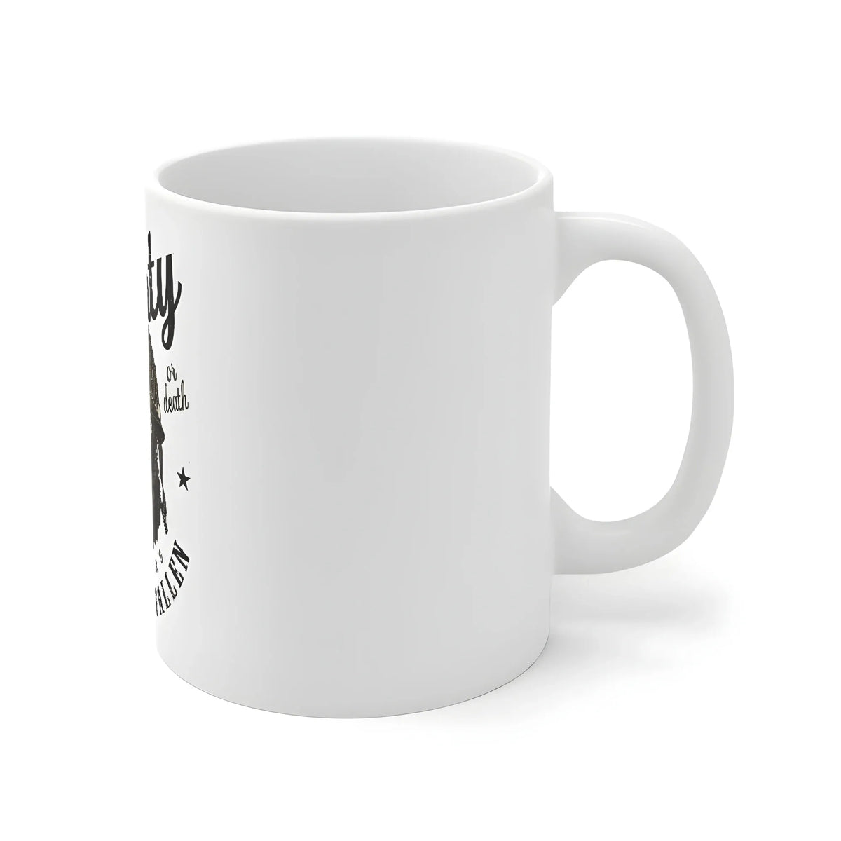 Ceramic Gorila Desing Printed Coffee Mug (Color: White, Capacity:330ml)