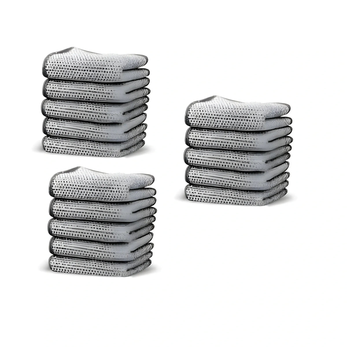 Pack of 15 Stainless Steel Dishwash Scrub (Silver)