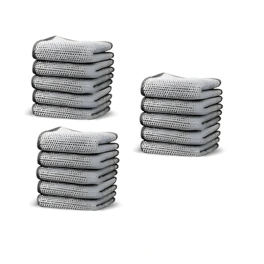 Pack of 15 Stainless Steel Dishwash Scrub (Silver)