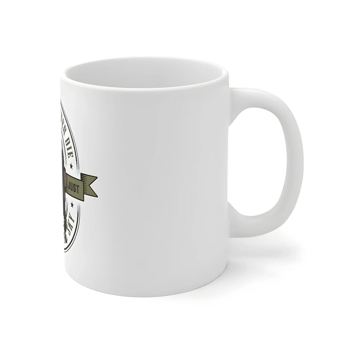 Ceramic Gorila Desing Printed Coffee Mug (Color: White, Capacity:330ml)
