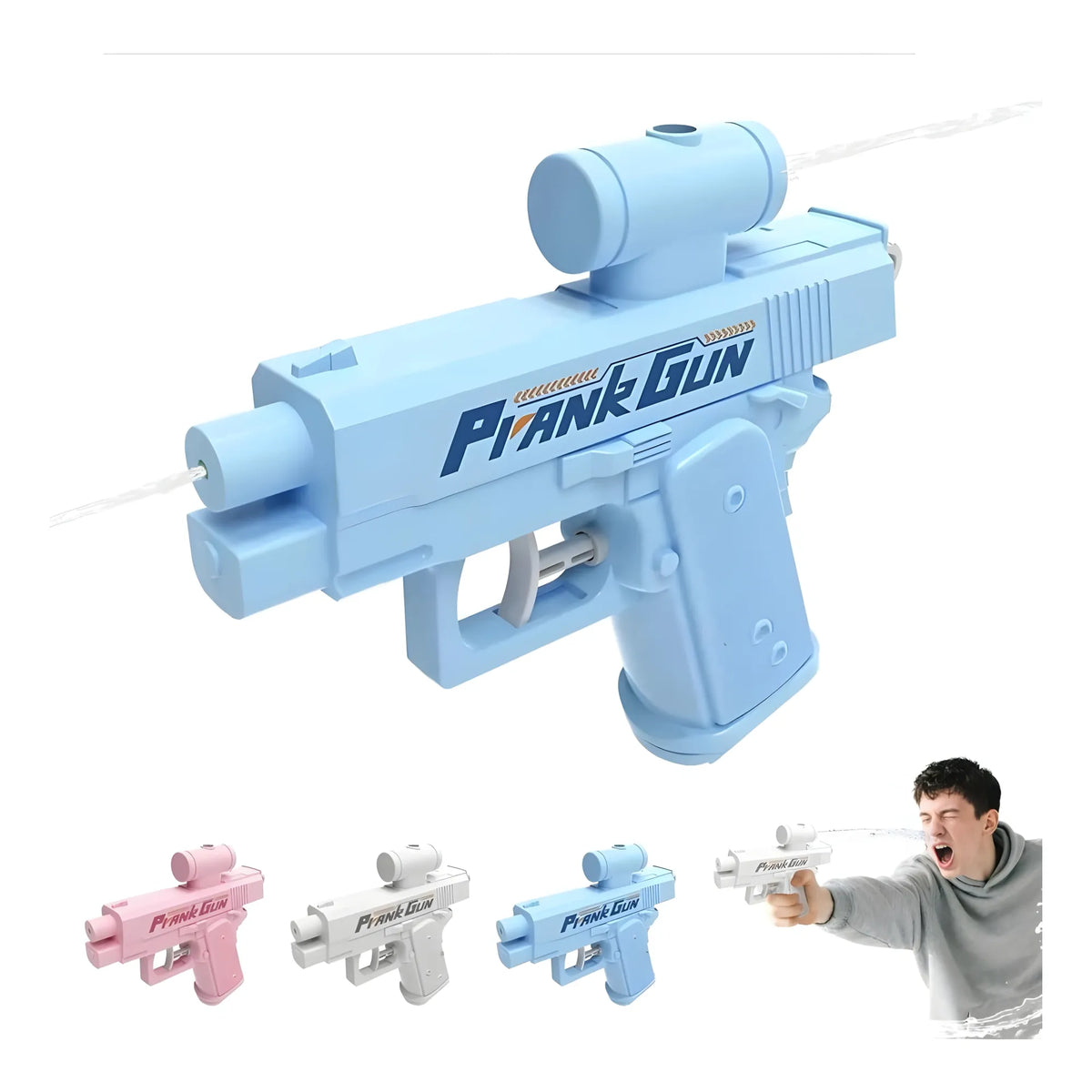 Plastic Prank Water Gun Toy (Multicolor)