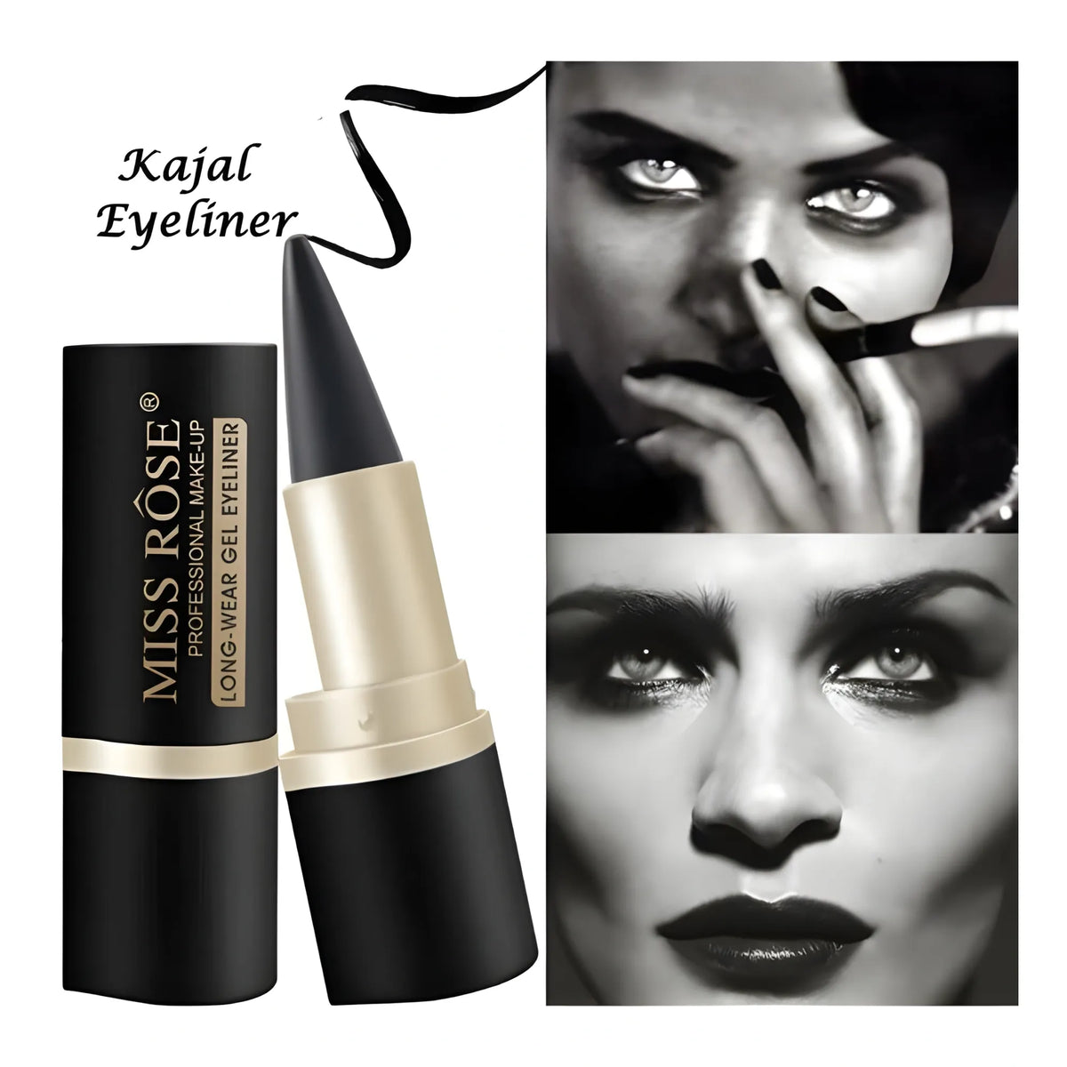Plastic Black Eyeliner Pencil (Black)