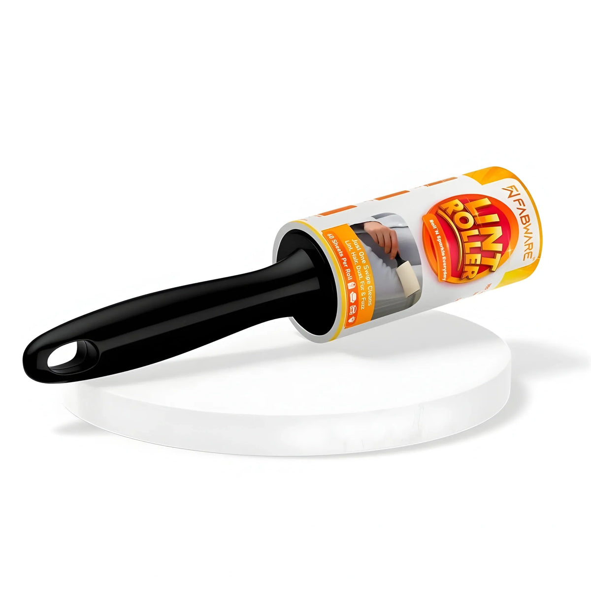 Pet Hair Remover 1 Handle And Refill Totally 60 Sheets (White)