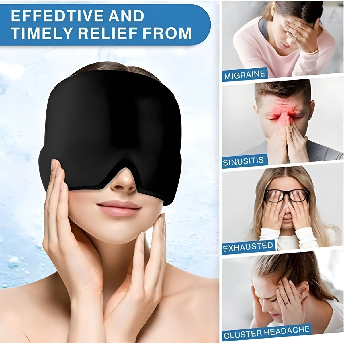 Nylon Migraine Cap (Black)