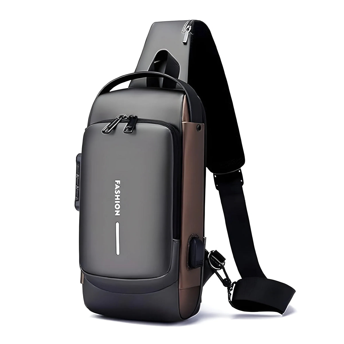 Waterproof Sling Cross Backpack Bag (Black)