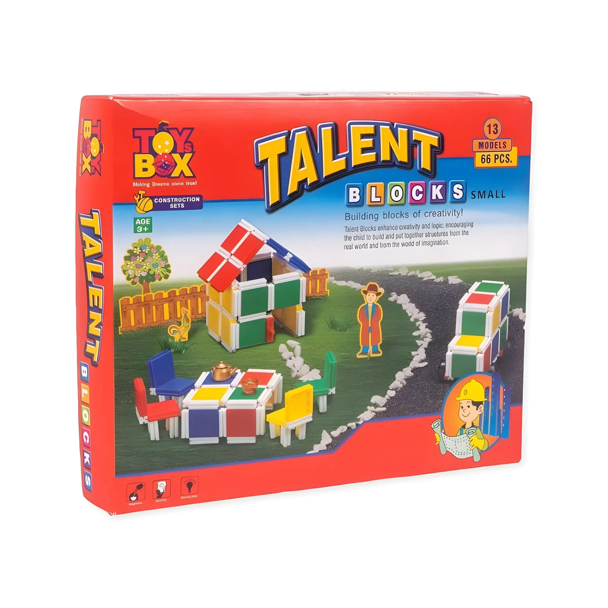66_Pcs Set Talent Small Block  | Plastic | Educational Toys | 3+ Years