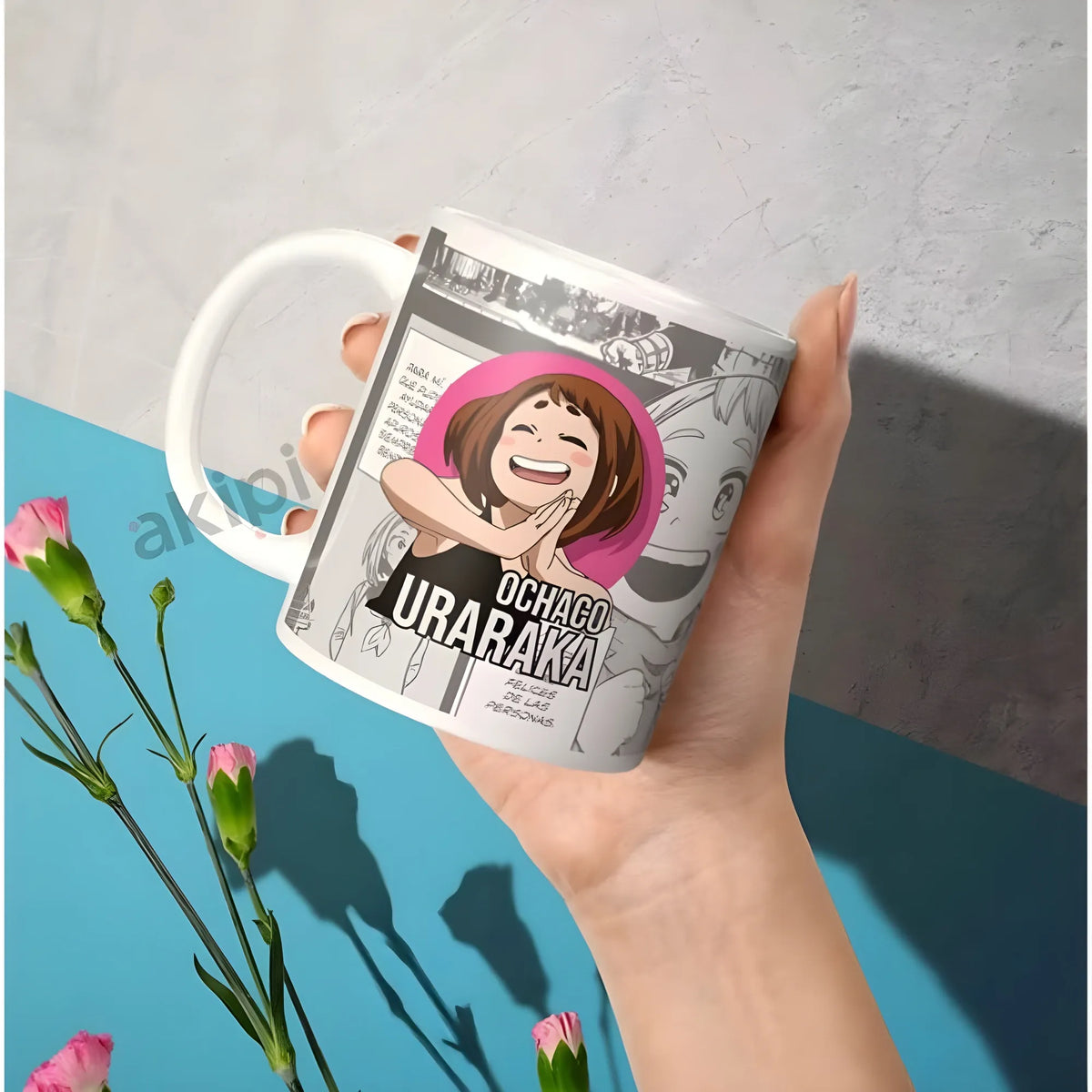 Anime Ochaco Uraraka Ceramic Printed Coffee Mug (White)