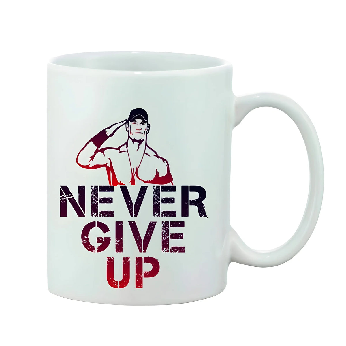 Printed Ceramic Coffee Mug - 1 Pieces, White, 11oz