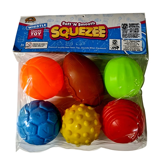 Squeeze ball (6pcs)| Plastic | Toys | 3+ Years