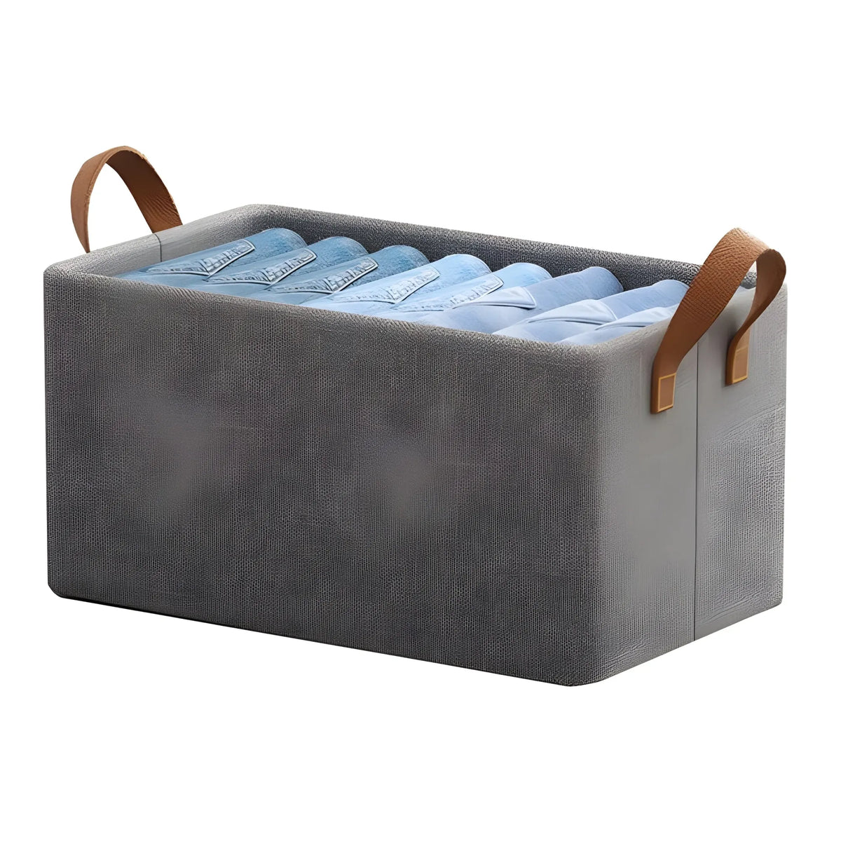 Nylon, Stainless Steel 26 Litter Wardrobe Organizer For Clothes Storage Box (Grey)