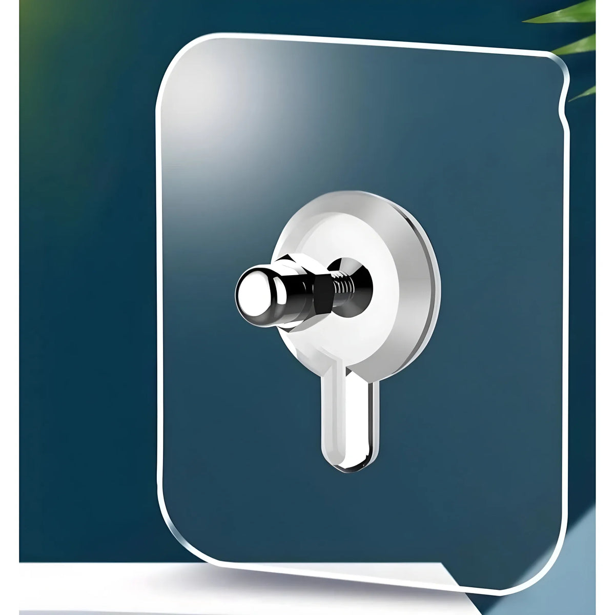 Pack of 10 Acrylic-Metal Wall Hook (Multicolor)
