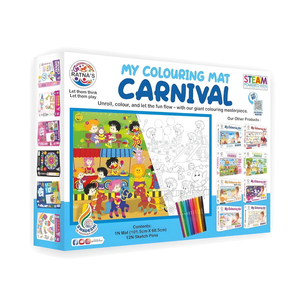 Carnival Printed Colouring Mat | Canvas | Educational Toys | 3+ Years