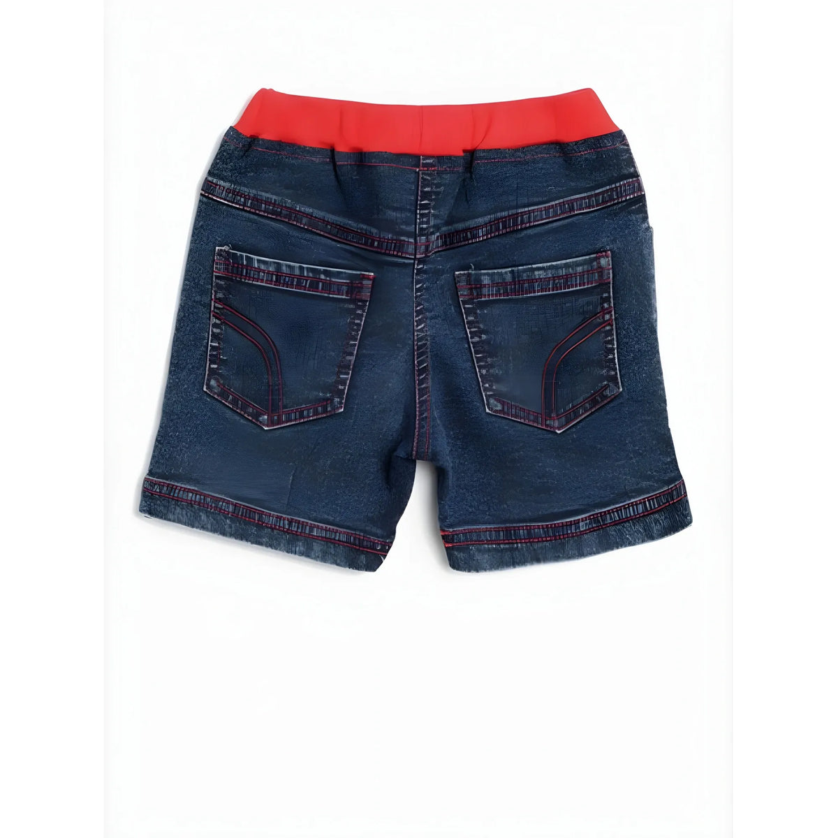 Zehra Girl Denim Lace Inserts Sleeveless Shorts