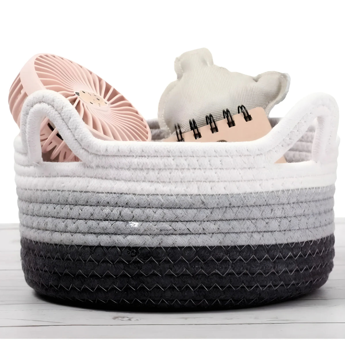 Cotton Pack Of_1 Cat Basket 8x4 Inch Storage Basket For Clothes (Multicolor)