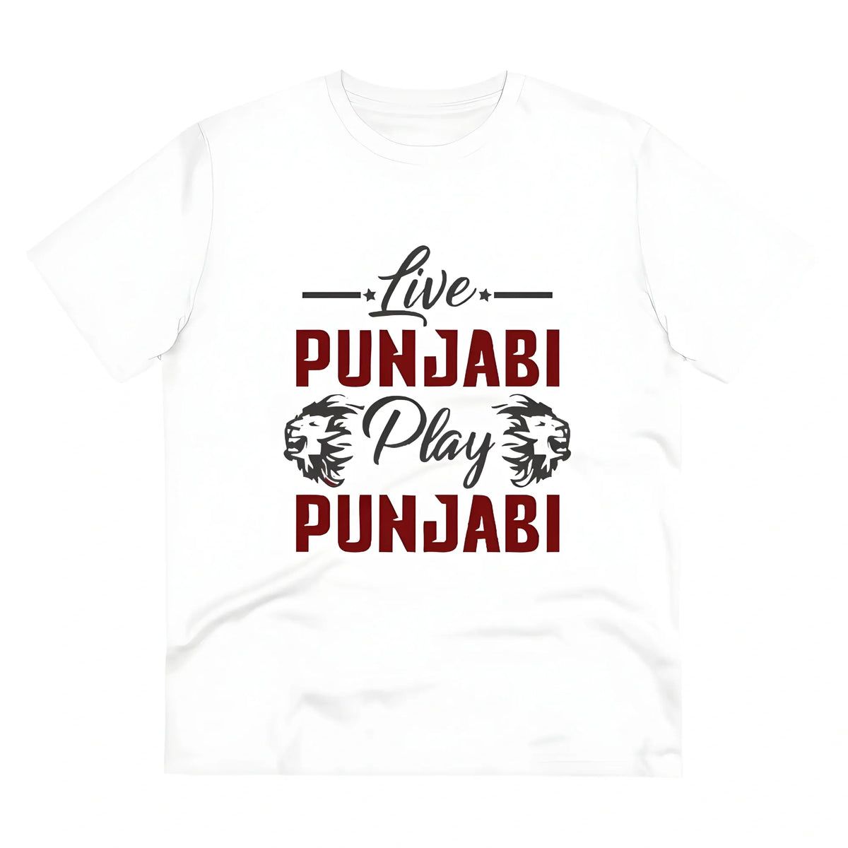 Men's PC Cotton Cricket Design Printed T Shirt (Color: White, Thread Count: 180GSM)