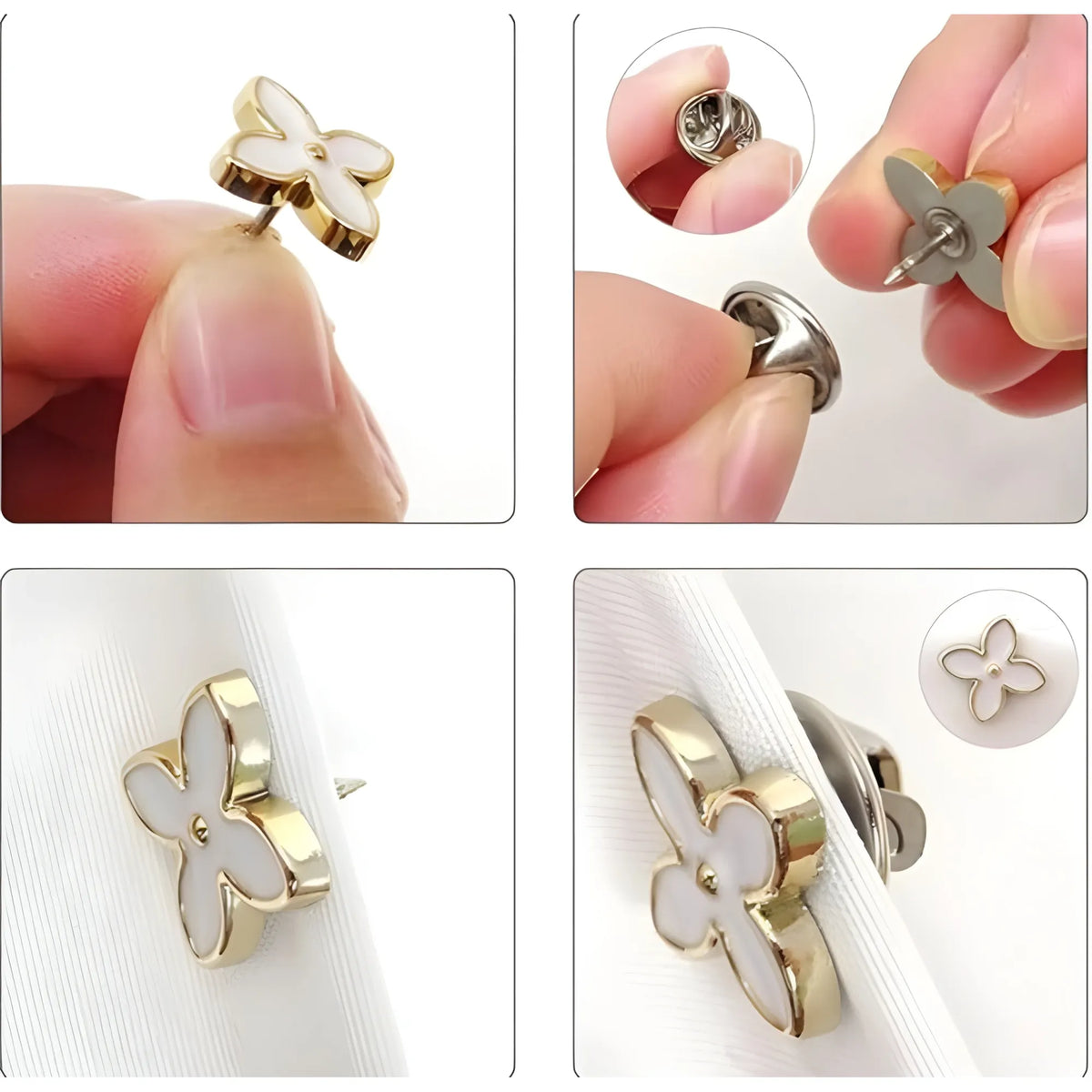Pack of 2  Metal 20 Pieces Brooch Pin for Women Jeans Shirt Coat Dress Clothes Sweater Hat Bags Brooch (Multicolor)